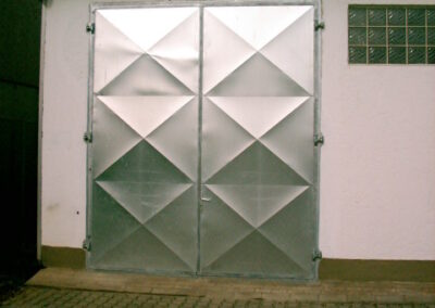 Edelstahltor Industriebetrieb