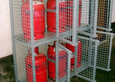 Gasflaschenlagerbox Edelstahl