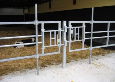 Gittertor Kälberstall Edelstahl