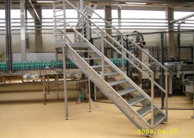 Edelstahltreppe Industrieanlage