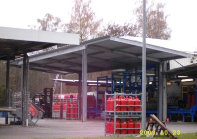 Überdachung Edelstahl Industrie