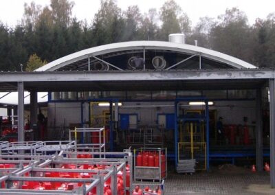 Überdachung Edelstahl Industrie